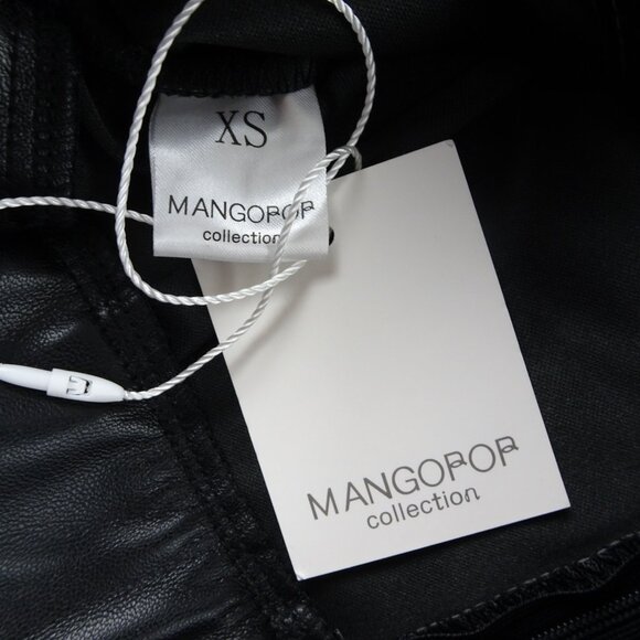 MangoPop Faux Leather Skirt Size XS - Picture 5 of 7